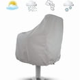 thumbnail image 4 of 2-Pack Covers, Outdoor Waterproof Pedestal Pontoon Captain Boat Bench Chair Covers, Oxford Fabric Rudder Chair Covers- Perfect, 4 of 5