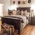 thumbnail image 7 of Paseo Road Desert Sage 3 Piece Aztec Tribal Reversible Cotton Quilt Set, Western Bedding, King, 7 of 7