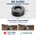 thumbnail image 4 of Anti Vibration Pads for Washing Machine with Tank Tread Grip | 8 Pack + Level | Check Compatibility, Fits Most Round Feet up to 1.75&rdquo; | Stops W, 4 of 7