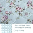 thumbnail image 5 of LANPEI Floral Comforter Set Queen Size 3 Pc All Season Reversible Down Alternative Duvet Insert Lightweight 100% Cotton Fabric Microfiber Blue Hydrangea Peony Printed Farmhouse Quilt 2 Pillowcases, 5 of 5