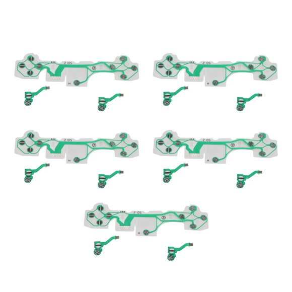 Handle Conductive Film, 5 Set Replacement Easy Installation High Accuracy Flexible Cable Perfect Fit For Gamepad Handle For Controller