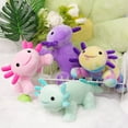 thumbnail image 6 of 4Pcs Axolotl Plush Toy, Realistic Amphibian Toy With Iridescent Skin And Tail - Soft Cuddly Party Favors For Birthday Gift And Home Decoration, 6 of 6