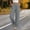 Gray, variant on Women Smocked High Rise Wide Leg Straight Trousers Big Square Patch Pockets Loose Fit For Market Visits And Holiday Relaxation Navy S