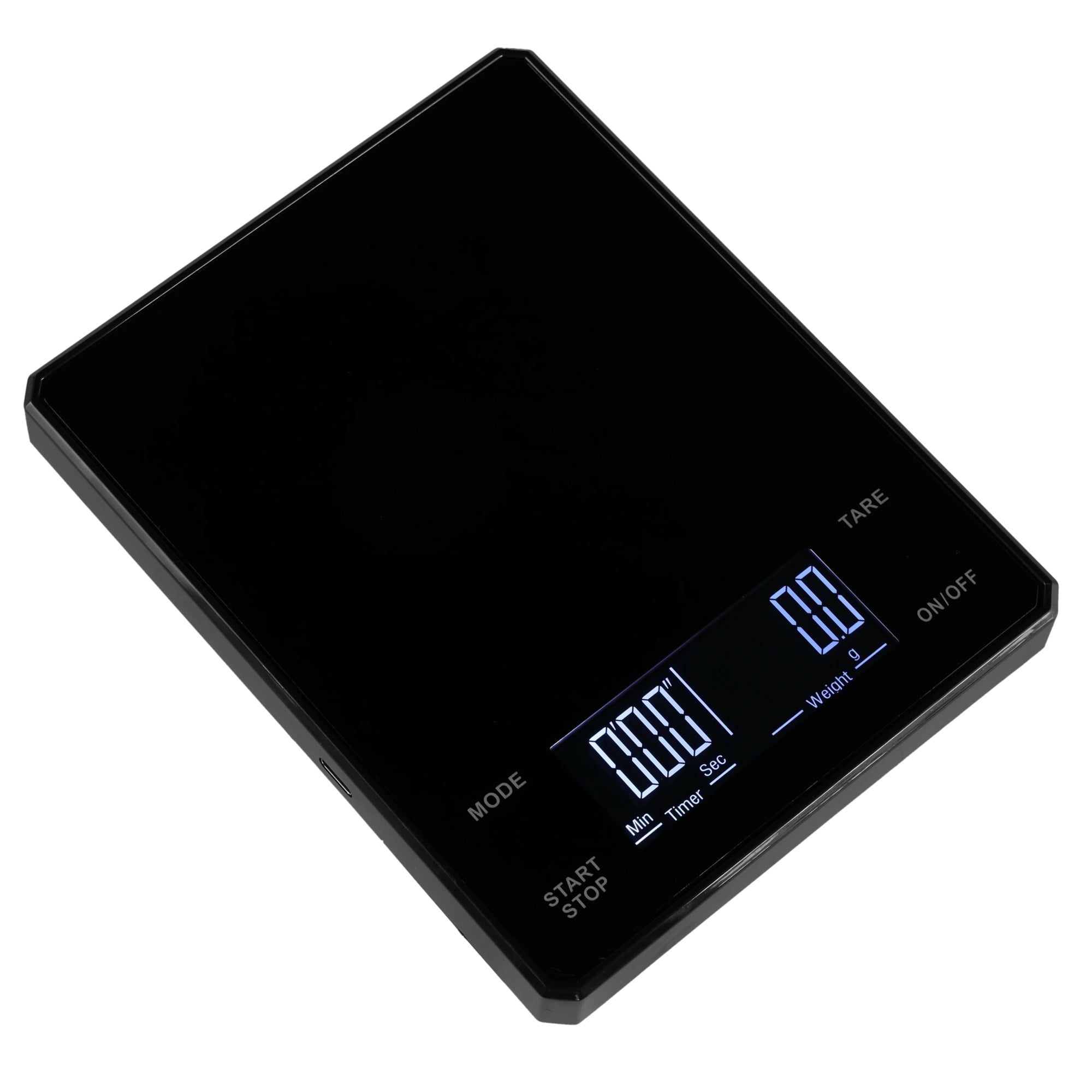 Smart Home Timer Coffee Scale,Rechargeable Kitchen Scale 3kg Precision 0.1g,High-definition Backlight Display,Unit:g/oz/ml