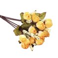 thumbnail image 4 of Ramo de Flores Artificiales Inteprter de 15 Cabezas G20 Otoño Estrella Brote Amarillo, 4 of 6