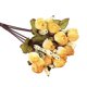 thumbnail image 3 of Injueey Ramo de flores artificiales de 15 cabezas, decoración de ramo de capullos de rosas falsos para boda Flores artificiales G20 otoño estrella brote amarillo, 3 of 6