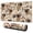 Pug and Footprint, variant on Long Mouse Pads for Desk,Shibainu and Love Desk Mats on Top Of Desks, Desk Mouse Pad Extra Large with 3mm Non-Slip Base and Stitched Edge for Gaming,Office,Work,Home 31.5"x11.8"
