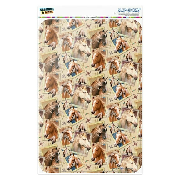 Framed Horses Selfie Picture Pattern Home Business Office Sign