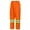 Orange, variant on Pioneer Heavy-Duty Waterproof Work Pants, Elastic Waist, High Visibility and Reflective Stripe, Yellow-Green, XL, V1110360-XL