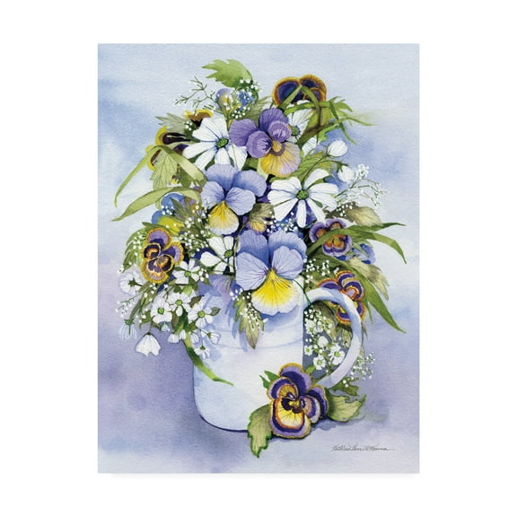 Trademark Fine Art 'Pansies Perfect' Canvas Art by Kathleen Parr McKenna