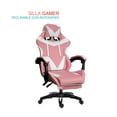 thumbnail image 1 of Silla Gamer Titano Ergonómica Reclinable Con Descansa Pies Rosa Grande TT-SGCRP, 1 of 8