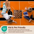 thumbnail image 4 of Design&I 3'x5' Ultra Soft Throw Mat, Basketball Print Center Varsity Stripe Border Bold Repeating None Fluffy Washable Easy Care Indoor rug for Bedside Hallway, 4 of 7