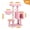 Pink-32", variant on 72" Cat Tree For Large Cats Big Tower With Enlarged Hammock 21.6x17.7" Spacious Condo House And Roomy Top Bed Multiple Scratch Posts Indoor Adult (green  Xlarge-72)