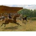 thumbnail image 2 of Degas, Edgar 14x12 White Modern Wood Framed Museum Art Print Titled - The False Start, 2 of 4