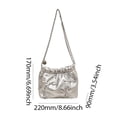 thumbnail image 2 of Bolso de mano FLhrweasw Cubo con lazo Color sólido Bolso de hombro informal, 2 of 9