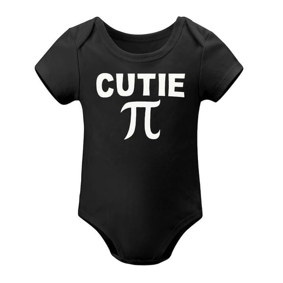 Cutie Pie - Baby Clothes - Funny Newborn Bodysuit Outfits for Boys And Girls Black-style 9months