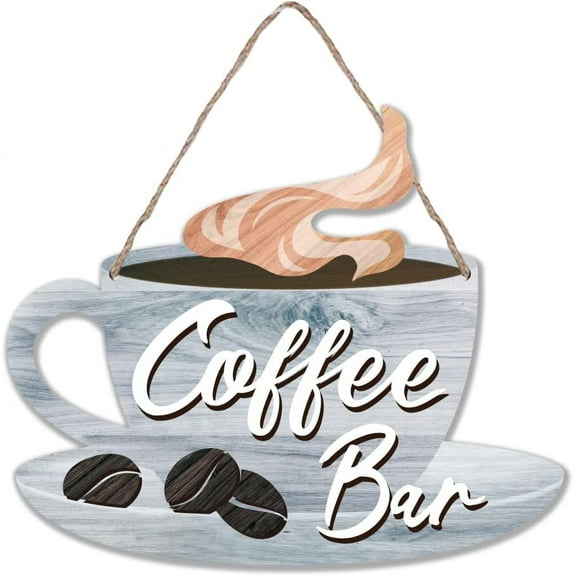 Wood Coffee Bar Sign Coffee Signs Decor