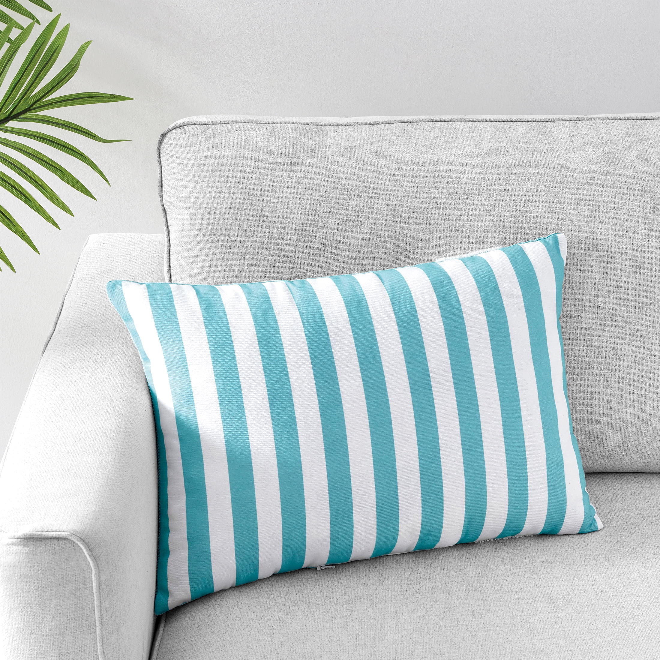 Mainstays You, Me and the Sea Decorative Pillow, 14" x 20", Aqua