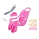 thumbnail image 1 of Asiento de bicicleta para niñas con pegatinas DIY, accesorios universales para bicicletas infantiles. Rosado, 1 of 3