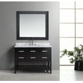 thumbnail image 2 of Design Element London 48" Single Sink Bathroom Vanity Set in Espresso with Carrara Marble Top, 2 of 5
