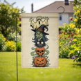 thumbnail image 3 of TiniDecor Stacked Halloween Characters Garden Flag – 28”x40” Ghost Witch Pumpkin Fall Yard Decor, 3 of 5