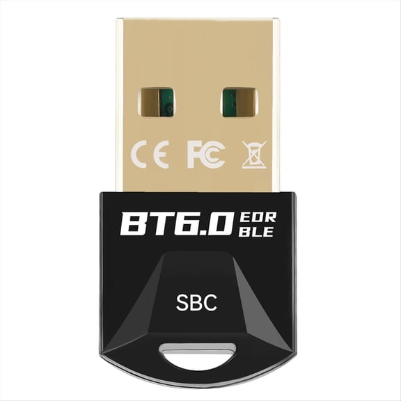 Adaptador USB Bluetooth 6.0, Decodificador USB AAC, Receptor de Audio y Música Inalámbrico, Transmisor para PC, Ratón y Teclado.