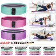 thumbnail image 2 of Bandas de Resistencia de Tela, Bandas de Resistencia Fitness 3 Niveles de Fuerza, Elásticos Deportivos para Yoga/Pilates/Fitness/Sentadillas/Puente de Glúteos, 2 of 4
