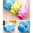 thumbnail image 4 of Plastic Piggy Bank Coin Piggy Bank Cash Collection Savings Box Pig Toy (green), 4 of 5