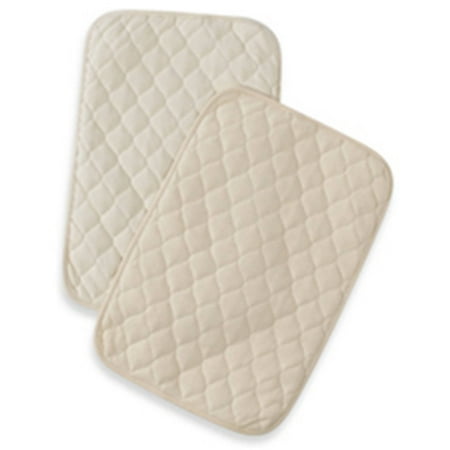 TL CARE ® Flat Waterproof Quilted Lap Pads & Burp Pads 2 ct bag