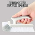 thumbnail image 4 of Wall Corner Cleaning Brush | Fine Steel Bristles Multifunctional Dirt Removal | Scrubs Tile Grout, Bathtub, Kitchen, Countertop | 45° Angle Design | Easy Stain Removal | Compact Storage, 4 of 9