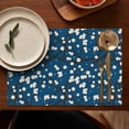 thumbnail image 4 of Pioneer Flower Floral Print Pattern Summer Placemats Table Placemats Set Of 6-Linen Kitchen Washable Placemats Table Mats 12x18 Inch Non-Slip Heat Resistant, 4 of 5