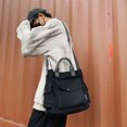 thumbnail image 3 of Bolso de viaje de lona Bolso informal para axilas Correa ajustable elegante para el trabajo, 3 of 8