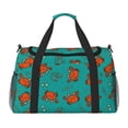 thumbnail image 1 of Balery Colorful Crab Bolsa de Gimnasio para Mujeres, Bolsa de Viaje con Bolsillo Húmedo, Bolsa de Fin de Semana para Mujeres, Bolsa de Viaje Resistente al Agua, 1 of 7