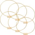 thumbnail image 3 of SUTENGDA 2 Set of Metal Floral Hoop Table Centerpiece with Base Dream Catcher Wedding Wreath DIY Rings, 3 of 6