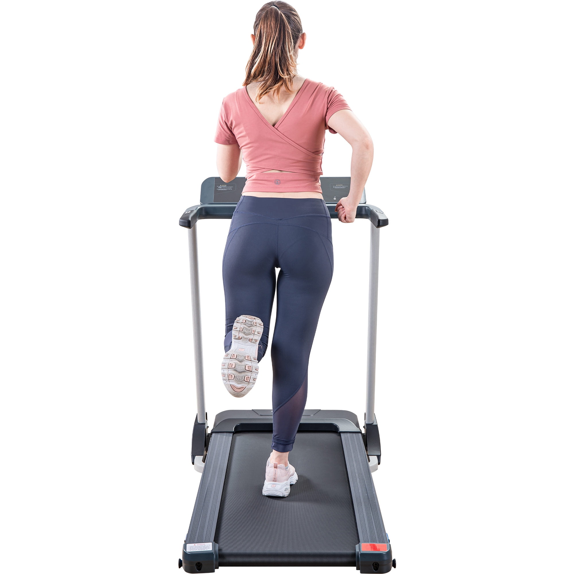57'' x 23'' x 45'' Exercise Treadmills, Foldable Exercise Machine Treadmills with Speakers, 3 Levels Incline, 16.5'' Wide Tread Belt, 8.0 KM/h Max Speed, Motorized Running Machine for Home, S1828