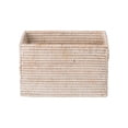 thumbnail image 3 of Kouboo La Jolla Rattan Shelf Basket With Handles, Rattan Storage, Kitchen Storage Baskets, Bathroom, Shelves Organization, Small / White Wash, 3 of 4