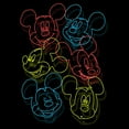 thumbnail image 2 of Men's Mickey & Friends Neon Heads Graphic T-Shirt, 2 of 4