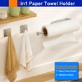 Under Cabinet Paper Towel Holder, Single Hand Operable, Wall Mount with ...