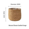 thumbnail image 3 of Seagrass Flower Pot - Woven Plant Pot - Decorative Plant Basket with Plastic Film Insert in Boho Style S, 3 of 5