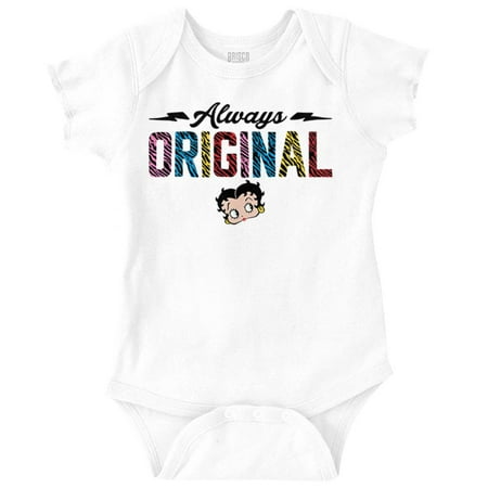 

Betty Boop Always Original Cute Bodysuit Jumper Girls Infant Baby Brisco Brands 12M