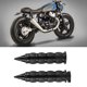 thumbnail image 2 of Tbest Pu?os de Manillar de Motocicleta, 2 Piezas de 25 mm/1 pulg., Pu?os de Manillar de Motocicleta de Aluminio Negro + pu?os de Manillar de Goma EOTVIA NO, 2 of 6