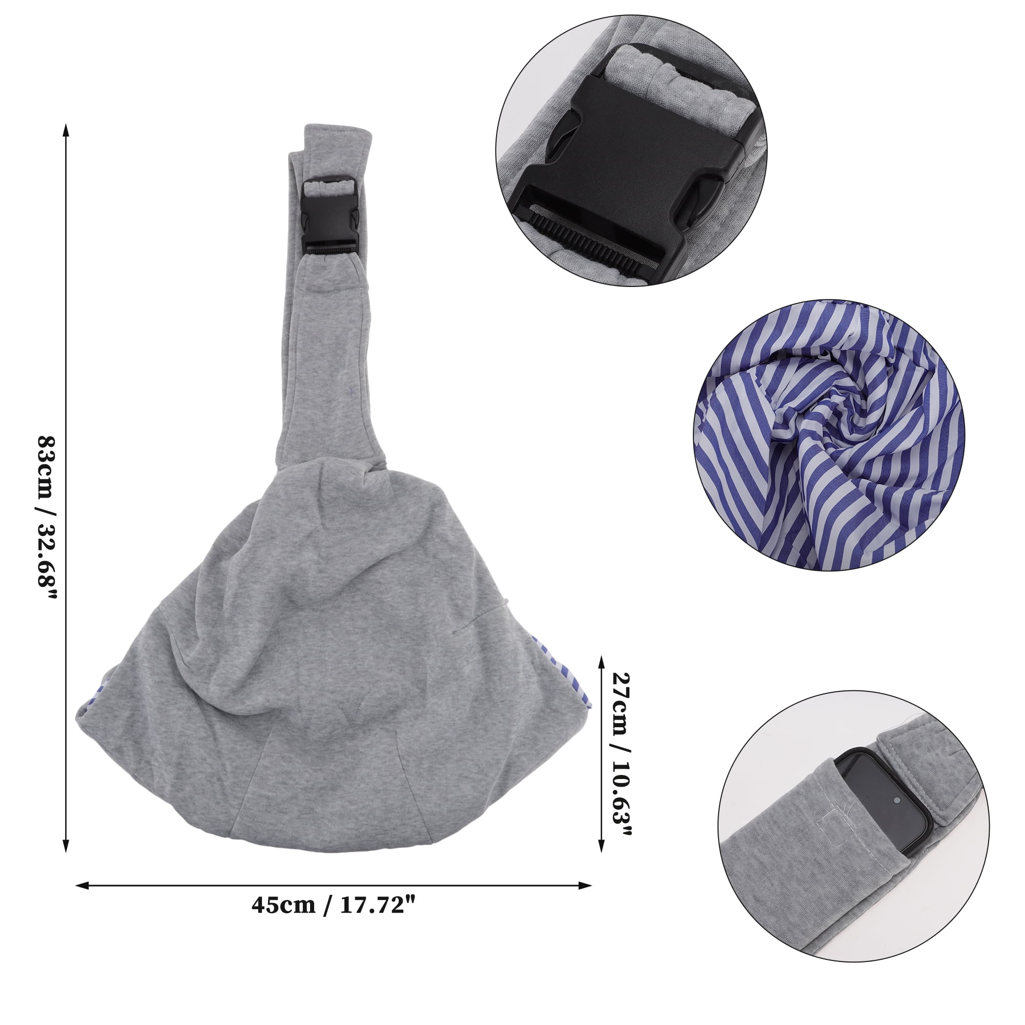 Unique Bargains Portable Pet Sling Carrier Adjustable Pet Sling for Dogs and Cats