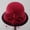 Red, variant on Only Moment Beige Women's Wool Church Dress Cloche Hat Polyester Church Dress Cloche Hats Wedding Fashionable Hat with Bow Vintage Felt Cloche Hat M