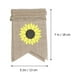 thumbnail image 2 of KAKOWELY Banderines de cumpleaños, banderines decorativos de arpillera, banderines de lino con cola de golondrina, suministros para fiestas (letras de FELIZ CUMPLEAÑOS con estampado de girasol), 2 of 4