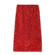 thumbnail image 3 of Elegante falda de terciopelo de cintura alta Nueva colección primavera-otoño para mujer Vestido negro de longitud media con lentejuelas, 3 of 5