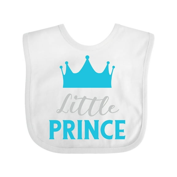 Inktastic Prince, Little Prince, King, Crown, Baby Boy Boys Baby Bib