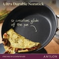 thumbnail image 6 of Anolon Nouvelle Copper Luxe Hard-Anodized Nonstick Straining Saucepan, 3.5-Quart, Onyx, 6 of 7