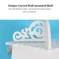 thumbnail image 3 of Inteprter 2 uds estante de pared blanco punta afilada tablero de almacenamiento tallado moderno estante de productos básicos librería hogar cocina regalo Almacenamiento y organización del hogar Inteprter HA081225-01, 3 of 6