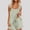 Green, variant on Womens Two Piece Pajama Set Soft Breathable Cotton Modal Short Sleeve Notch Collar Lace Trim Beige Lounge Sleepwear,Size 2XL