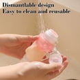 thumbnail image 4 of Double Headed Travel Bottle with Dual Compartments, Leak-Proof Plastic Cosmetic Dispenser, Portable 15cm Refillable Shower Gel and Shampoo Container, Multicolor, 4 of 6